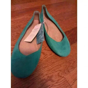 Women's‎ teal green ballet slide shoes by Old Navy size 10